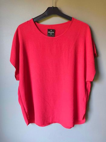 Haut blouse tee-shirt fluide Rouge taille unique 36 au 44