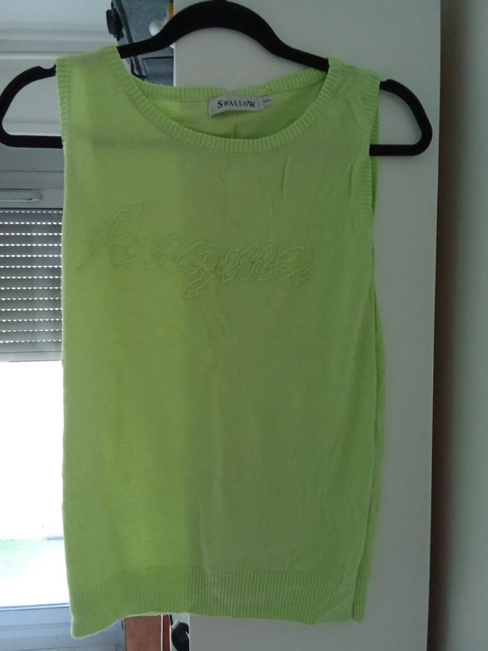 Débardeur femme vert - photo numéro 4