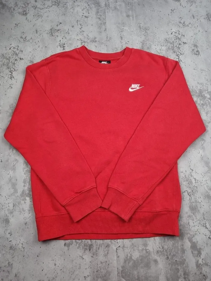Sweat Nike rouge logo blanc – Taille XS Hommes - photo numéro 3