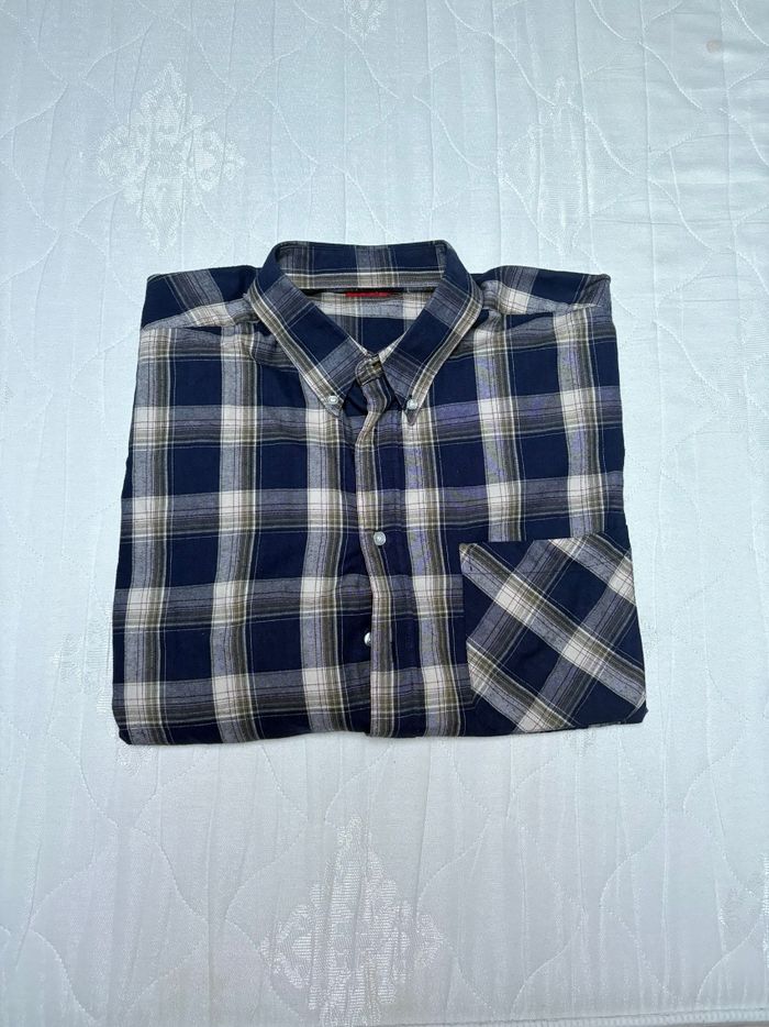 Chemise à carreaux bleus Tissaia Taille 43/44