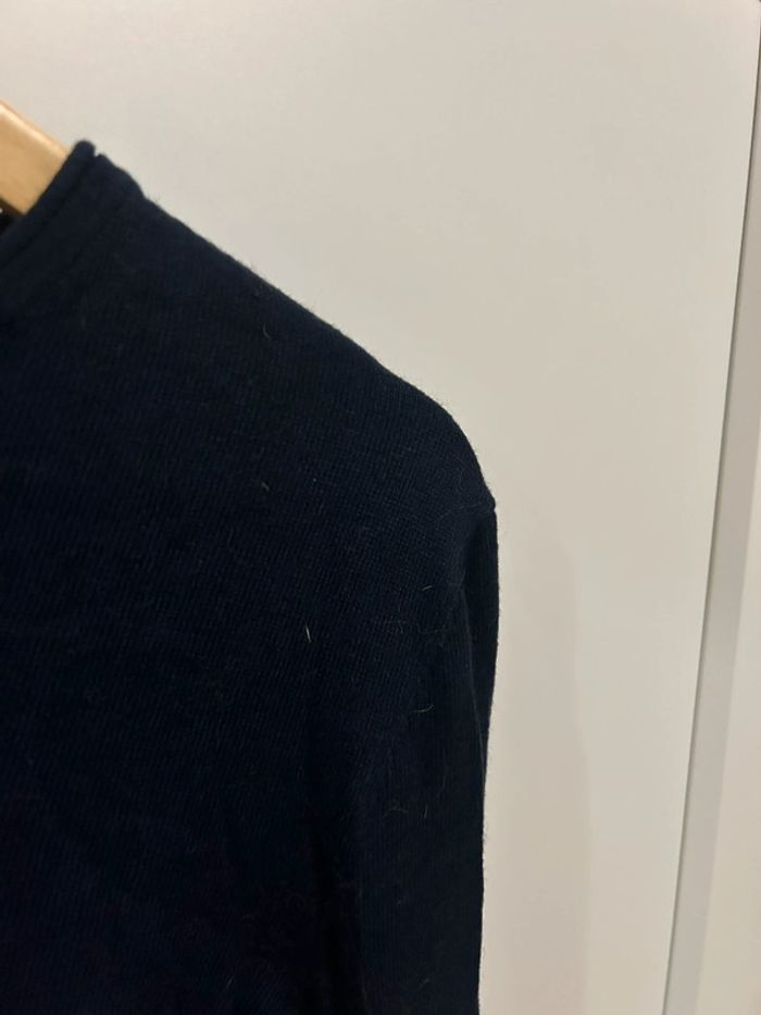 637 – pull uni noir à manches longues en cachemire et coton Bonobo - photo numéro 3