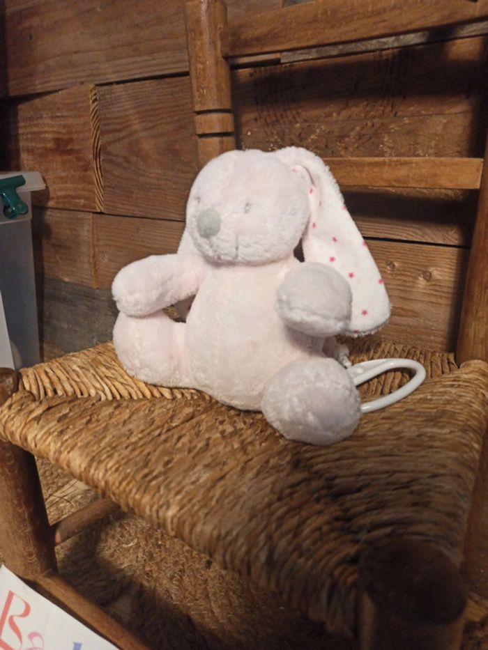 Peluche lapin musical rose Simba toys tbe - photo numéro 3