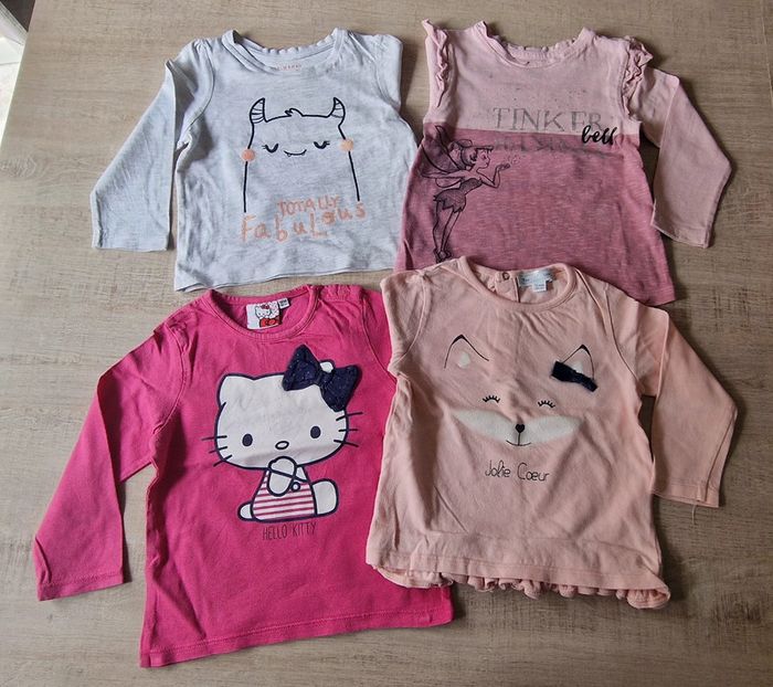 Lot blouse rose 80