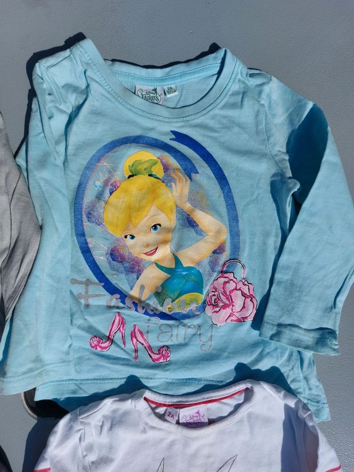 Lot 3 t-shirts manches longues 1 sous pull disney - photo numéro 4
