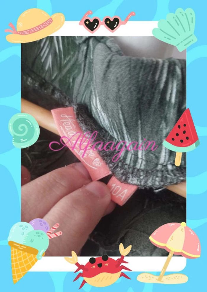 Short fluide vert 10ans - photo numéro 3