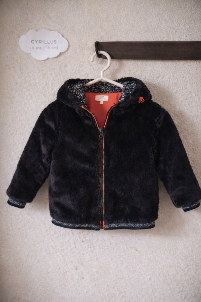 CYRILLUS Blouson Veste Peluche Garçon 6 ans 🧥