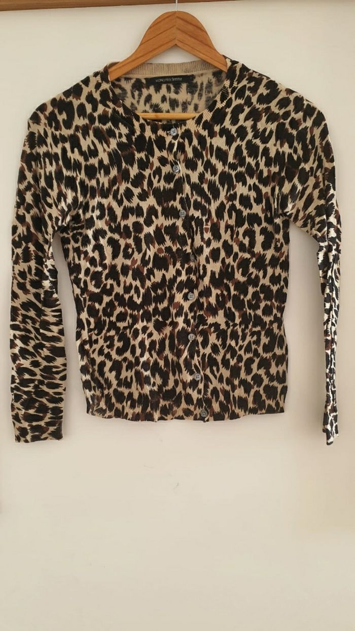 Gilet leopard Monoprix S - photo numéro 2