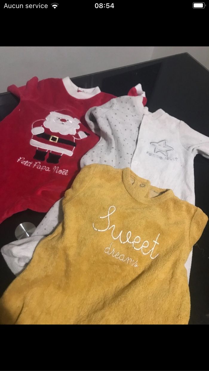 Lot 10 pyjamas 1 mois - photo numéro 2