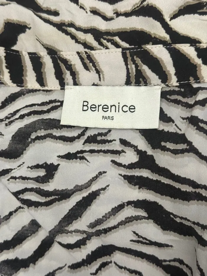 Robe longue cintrée imprimé zèbre Bérénice – Modèle Ramina – Taille 36 - photo numéro 7