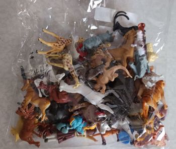 Lot de 55 Figurines Animaux de la Ferme et de la Savane et autres