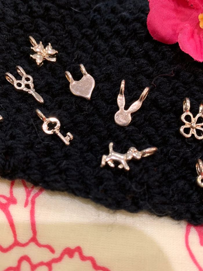 Lot de 18 breloques dorés pour création de bijoux - photo numéro 8