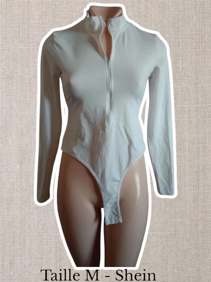 Bodies blanc fermeture devant - Taille M - Shein