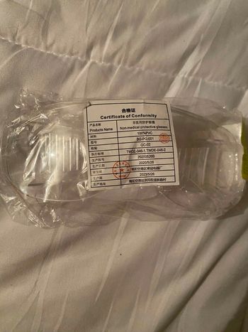 Lunette de protection neuve