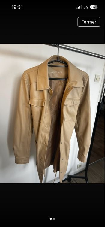 Trench cuir
