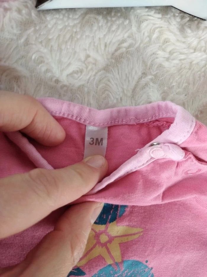 Barboteuse Combinaison été Combishort Fille 3 mois Étoile de mer 100% coton Carrefour - photo numéro 8