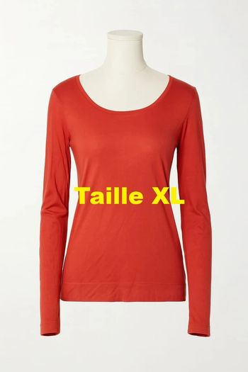 Tee shirt manche longue rouge Mexx Taille XL