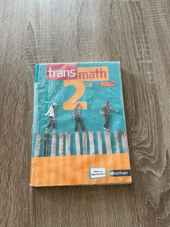 Livre trans math 🥰 seconde