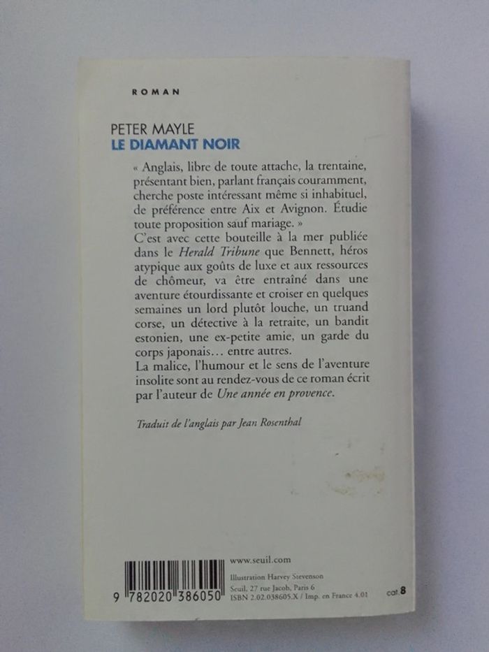 Peter Mayle - Le diamant noir - photo numéro 2