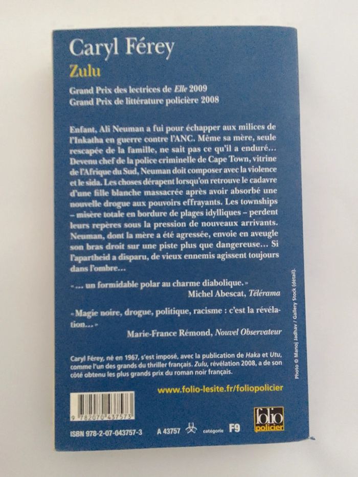 Caryl Férey - Zulu - photo numéro 2