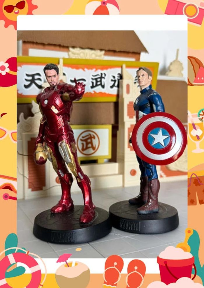 Lot Iron Man et Captain America Altaya