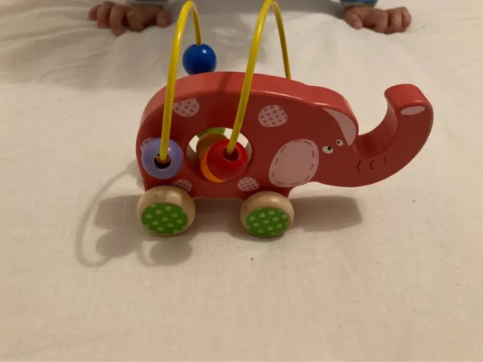 Éléphant en bois boulier perles Heimess - photo numéro 5