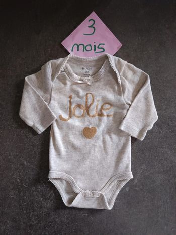 Body "jolie" 3 mois