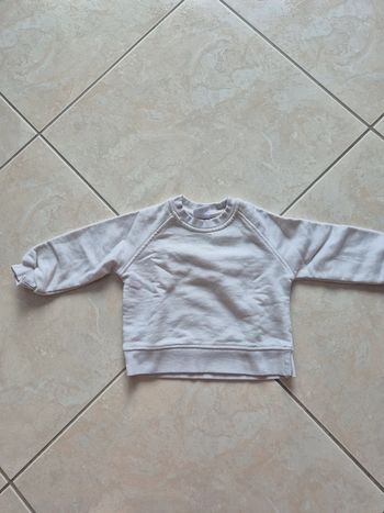 Sweat blanc zara 86 cm