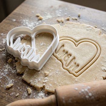 Emporte-pièce Cœur Maman (Mom) - Découpoir Biscuit Fête des Mères
