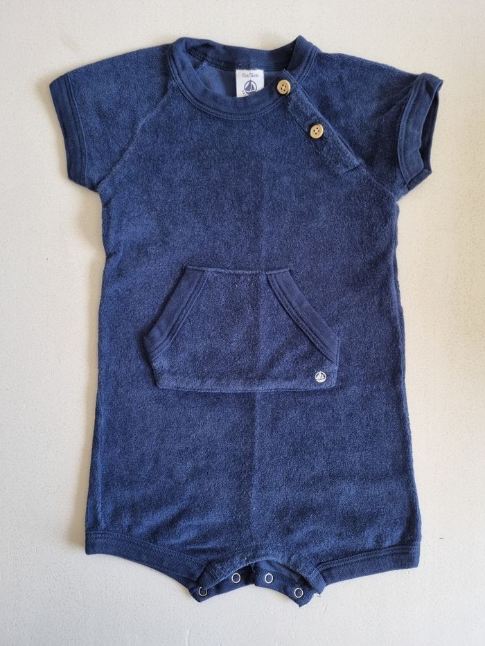 Combishort éponge Petit Bateau 12 mois