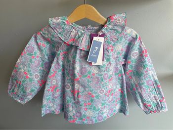 Blouse liberty Jacadi fille 24 mois neuve