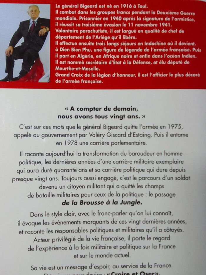 Général Bigeard - De la brousse à la jungle - photo numéro 3