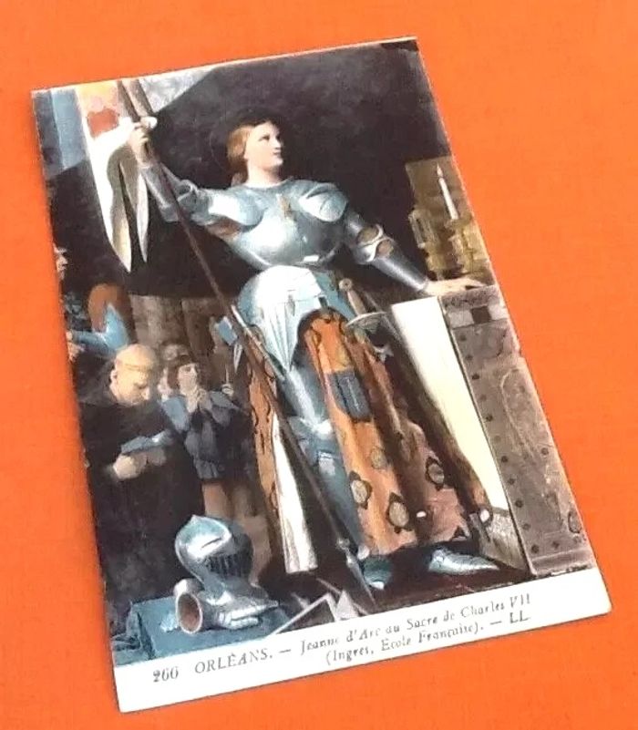 Carte postale ancienne Orléans (Loiret) Jeanne d' Arc au Sacre de Charles VII - photo numéro 4