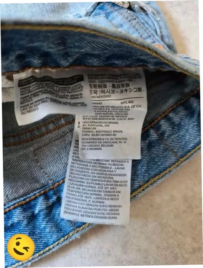 Jeans Levi's 501 W36 FR46 L32 coupe droite bleu Homme Men pan415b - photo numéro 7