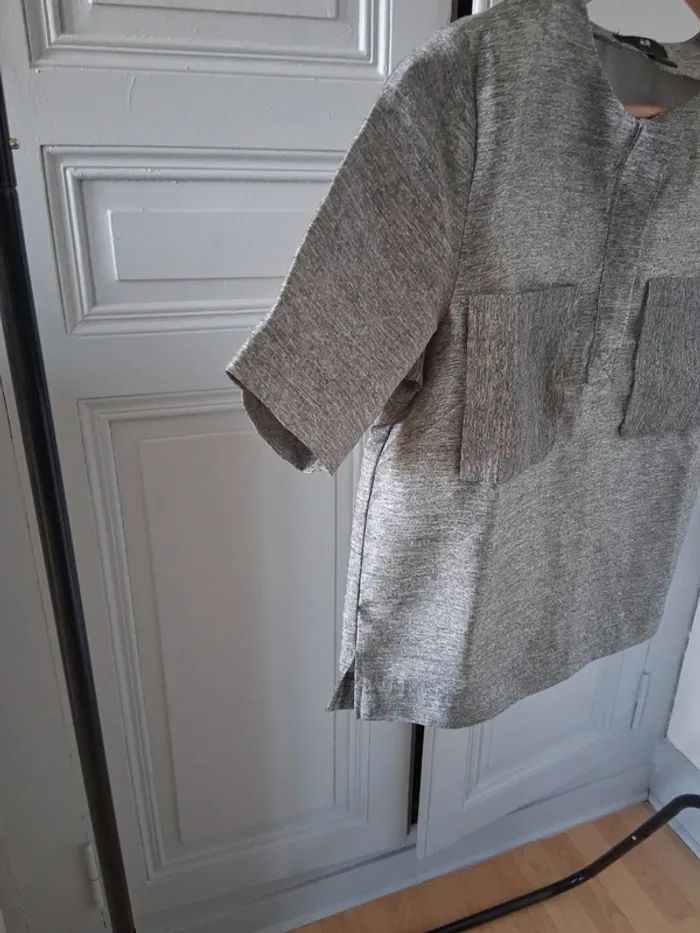 Haut argenté - H&M - 34/XS - photo numéro 3