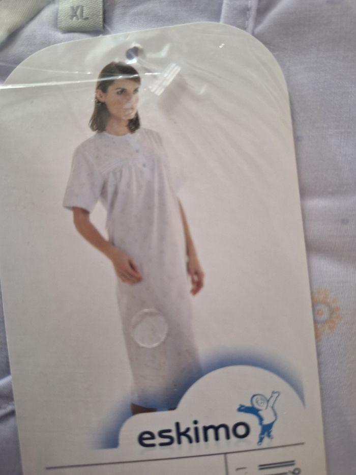 Longue chemise de nuit imprimée - photo numéro 3