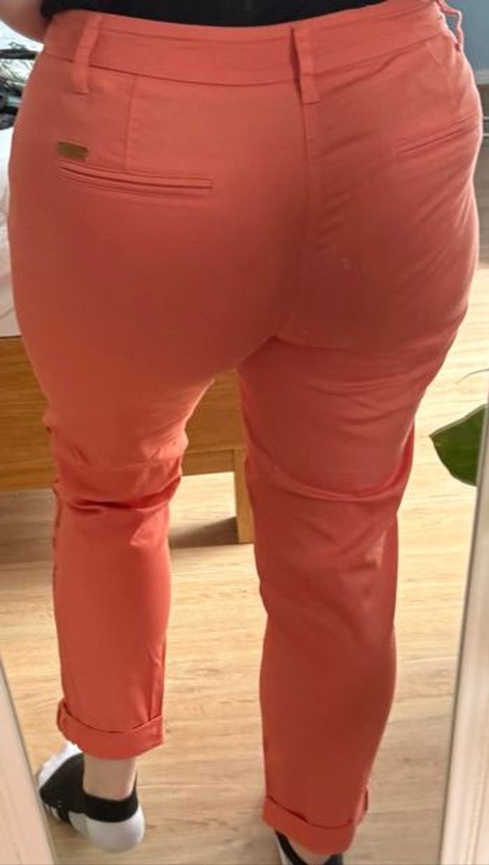 Pantalon chino corail « Miss Captain Tortue » - photo numéro 8