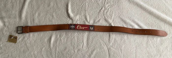 Ceinture Chevignon vintage en cuir marron taille 70 - photo numéro 6