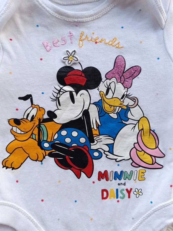 Body manches courtes Fille 0/3 mois Minnie & Daisy Disney Primark - photo numéro 5
