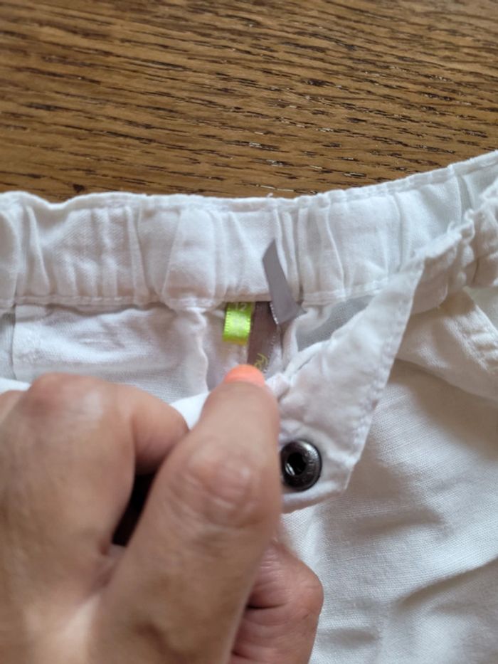 Pantalon effet lin 12 mois - photo numéro 2