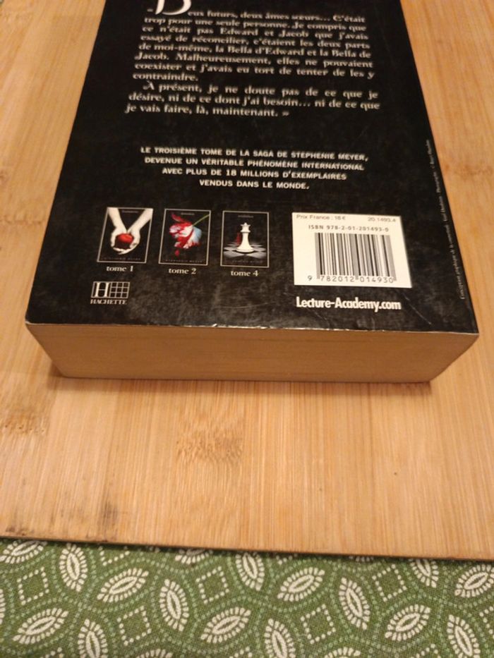 Livre Twilight chapitre 3 Hésitation - photo numéro 5