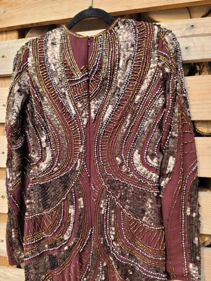 Robe Asos design - Robe droite longue entièrement ornementée à manches longues - Valeur 183€ - photo numéro 6