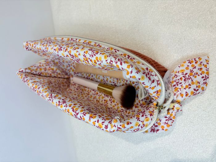 Trousse de toilette Terracotta fleurie - photo numéro 4