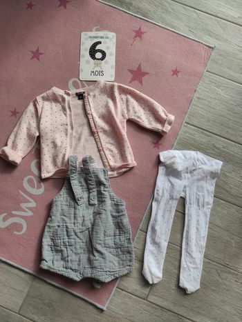 Ensemble complet fille 6 mois