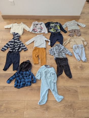 Lot de vêtements 12 mois bébé garçon hiver