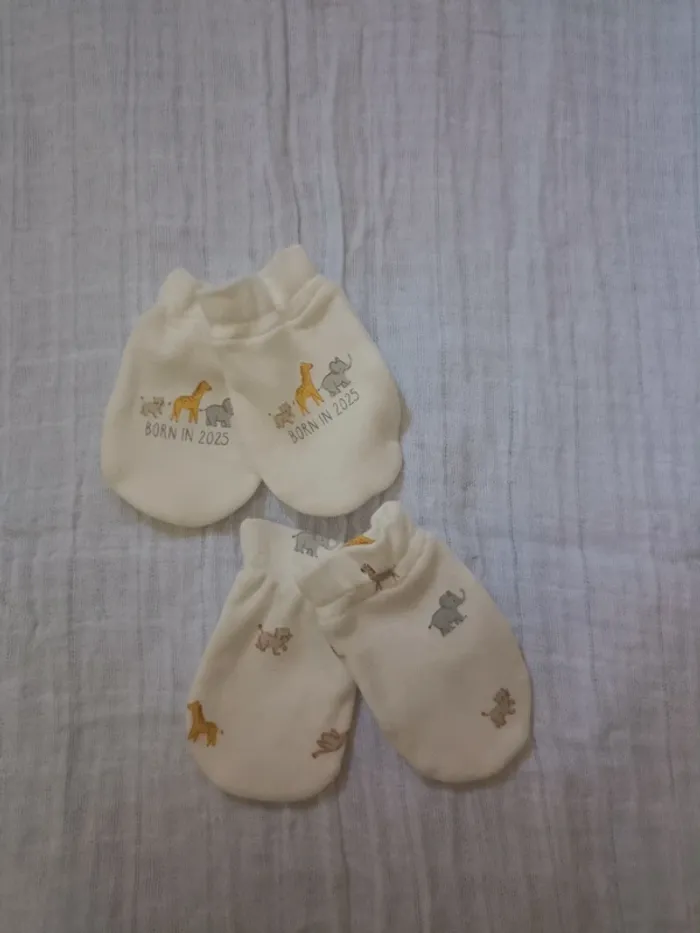 Lot de 2 paires de mouffles bébé - C&A