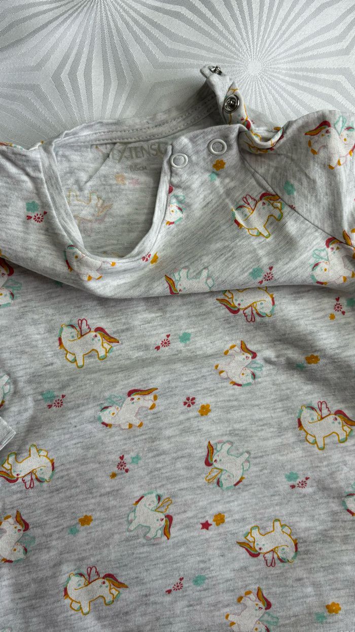 Haut manches longues licornes fille 18 mois/86cm - photo numéro 3