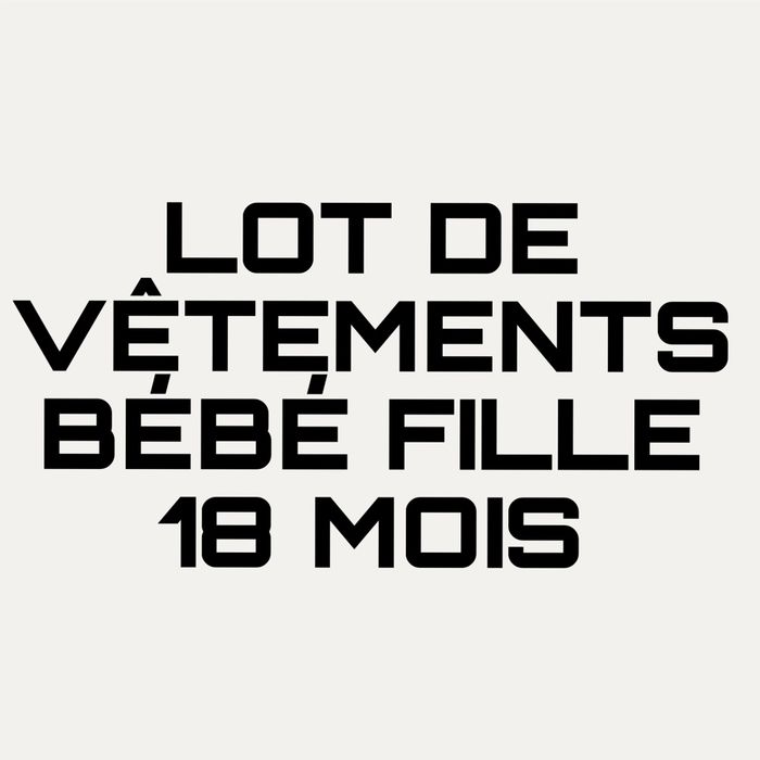 Lot de 10 vêtements bébé fille – 18 mois