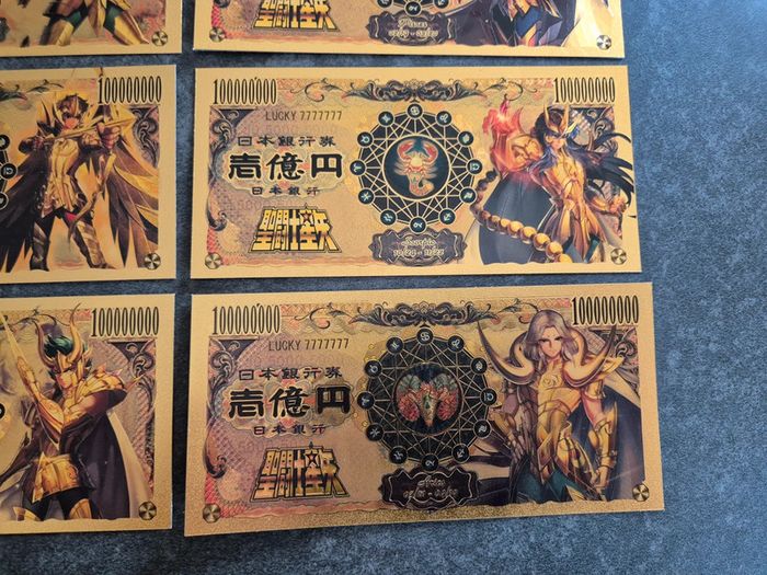 12 Billets OR à collectionner Saint Seiya - photo numéro 7