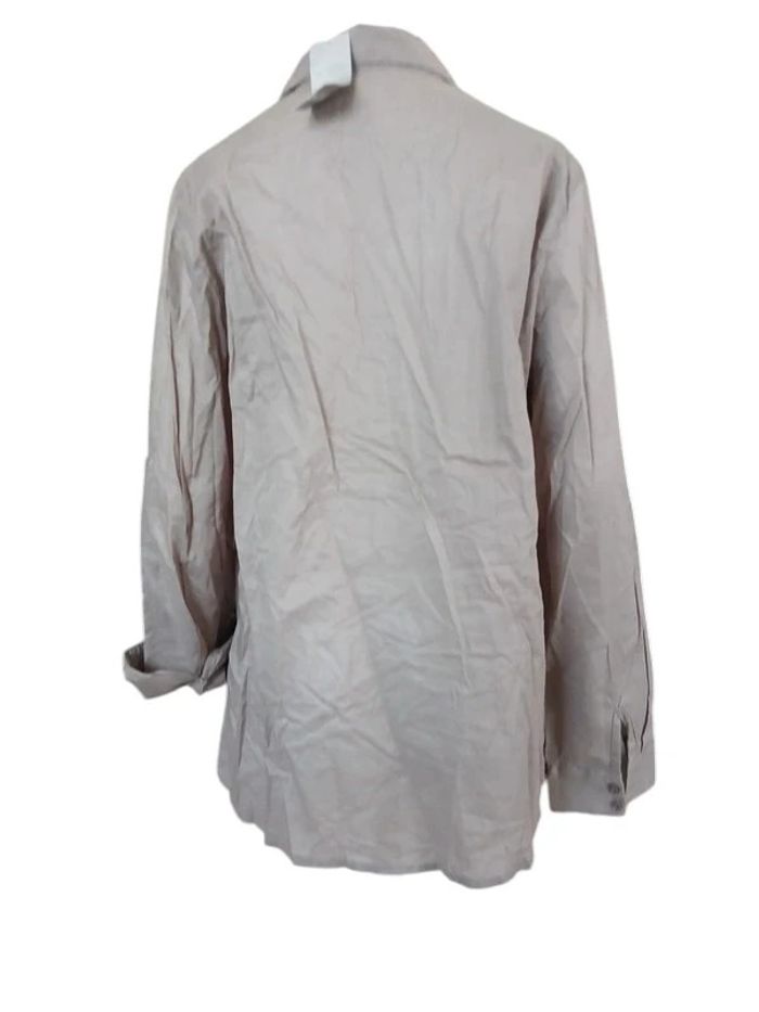 Chemise grise brodée fleurie (lire mesures avant achat) - photo numéro 4