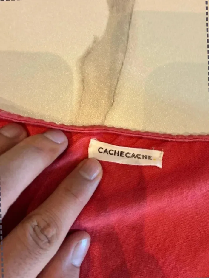 Robe corail - Cache-cache - Taille M - photo numéro 4